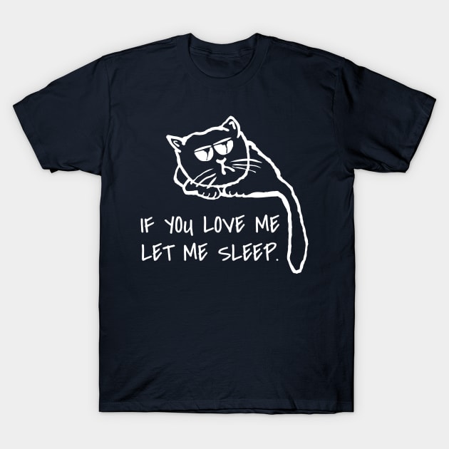 sleepy cat T-Shirt by Roocolonia